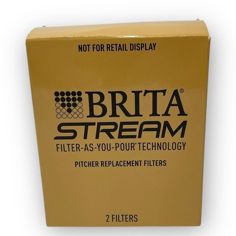 Brita Stream Pitcher Water Filter for Pitchers and Dispensers NIB 2 Filters